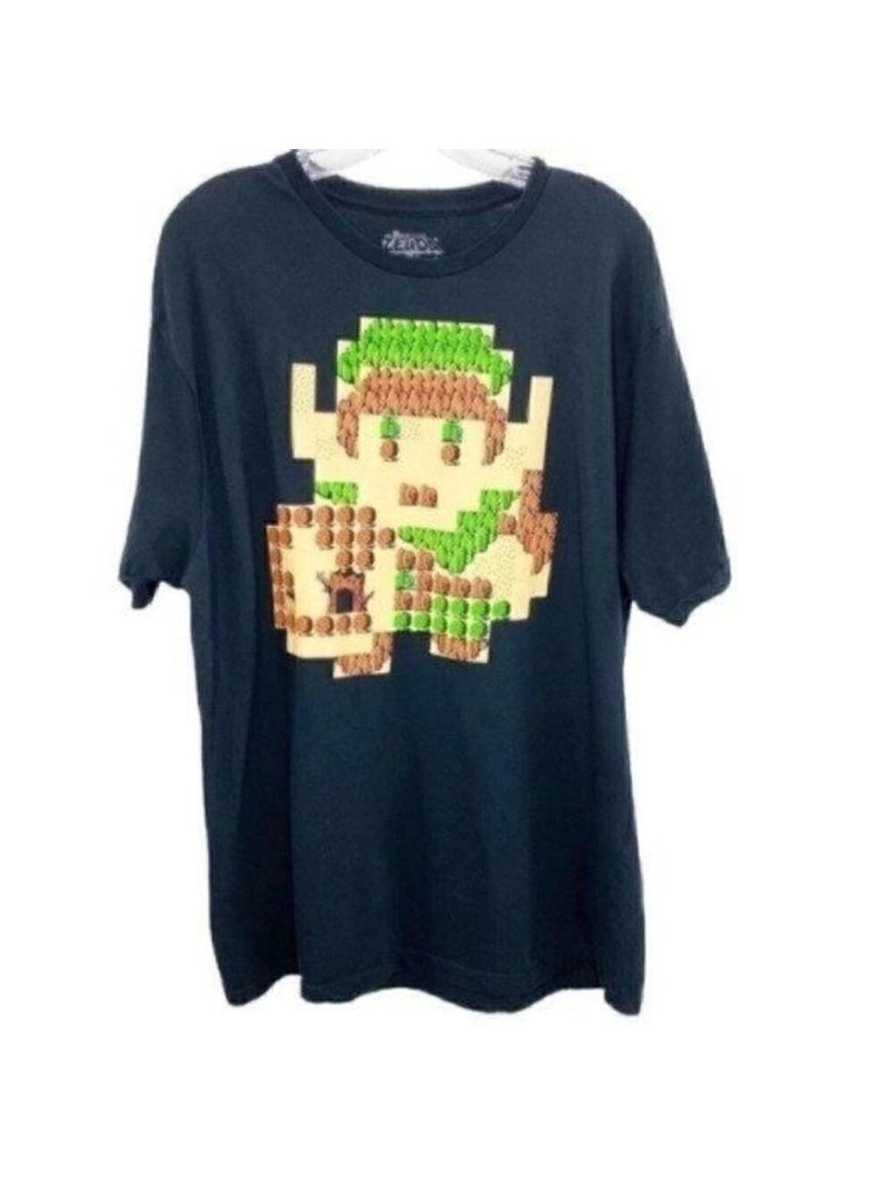 The Legend Of Zelda Link 8-bit Map T-shirt Size 2XL